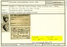 Karteikarte zum Holotyp von Plecanium granosissimum Stache, 1864